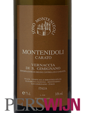 Label Sono Montenidoli Carato Vernaccia Di San Gimignano Toscana