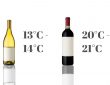 Wijn op de juiste temperatuur