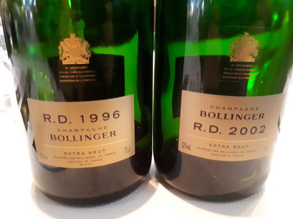 Champagne Bollinger RD 1996