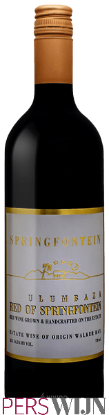 Springfontein Ulumbaza Red 2016 Cape South Coast Walker Bay