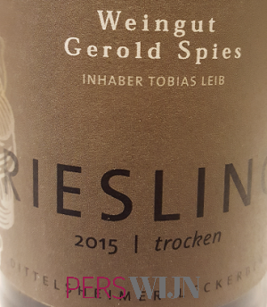 Weingut Gerold Spies Dittelsheimer Riesling Trocken 2019 Rheinhessen Dittelsheim