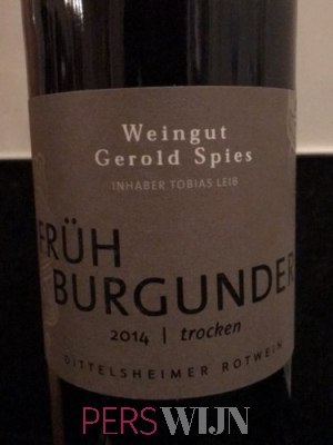 Weingut Gerold Spies Frühburgunder Trocken 2016 Rheinhessen Dittelsheim