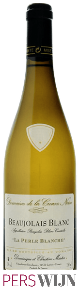 Domaine de la Creuze Noire La Perle Blanche Beaujolais Blanc 2019 Beaujolais  Beaujolais Blanc