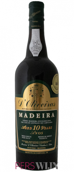 D’Oliveiras Medium Sweet 10 years aged Madeira