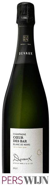 Veuve A. Devaux Cœur des Bar Champagne Blanc de Noirs Brut U.V.