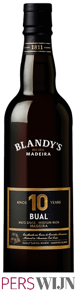 Blandy’s 10 Year Old Bual Madeira (Medium Rich) U.V.