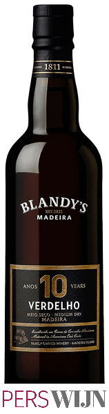 Blandy’s 10 Year Old Verdelho Madeira (Medium Dry) U.V.