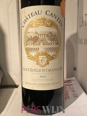 Chateau Cantin Saint-Émilion 2010