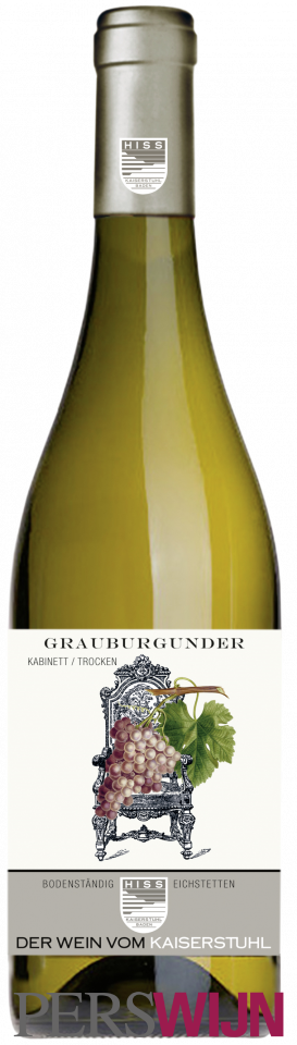 Weingut Hiss Grauburgunder Kabinett Trocken Bodenständig 2019