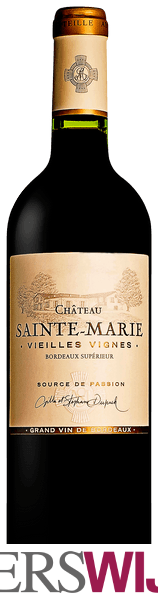 Château Sainte-Marie Vieilles Vignes Bordeaux Supérieur 2018 Bordeaux Bordeaux Superieur