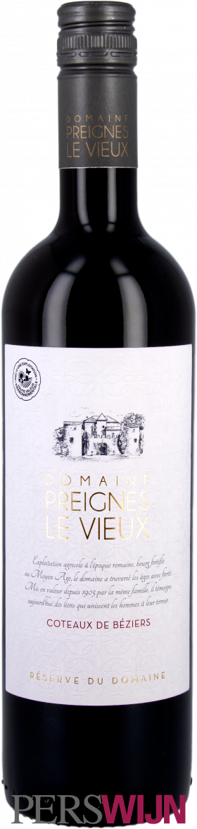 Domaine Preignes le Vieux – Maison Robert Vic Réserve du Domaine Coteaux de Béziers 2020