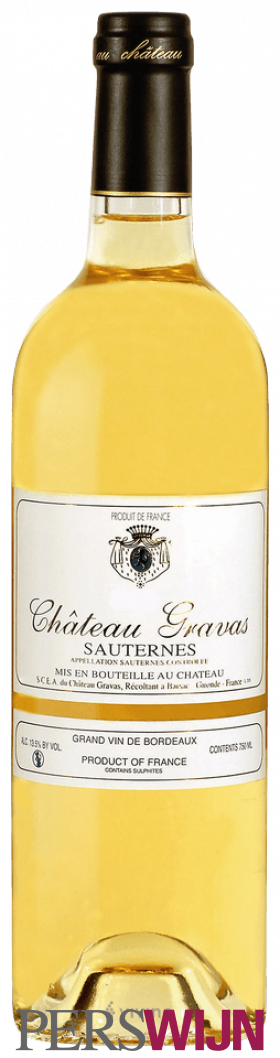 Château Gravas Sauternes 2016 Bordeaux Sauternes