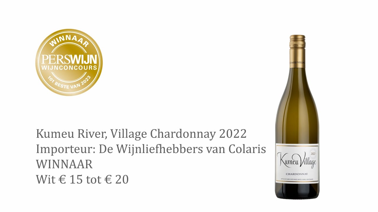 WINNAAR Witte wijn van € 15 tot € 20 KUMEU RIVER, VILLAGE CHARDONNAY 2022 Perswijn
