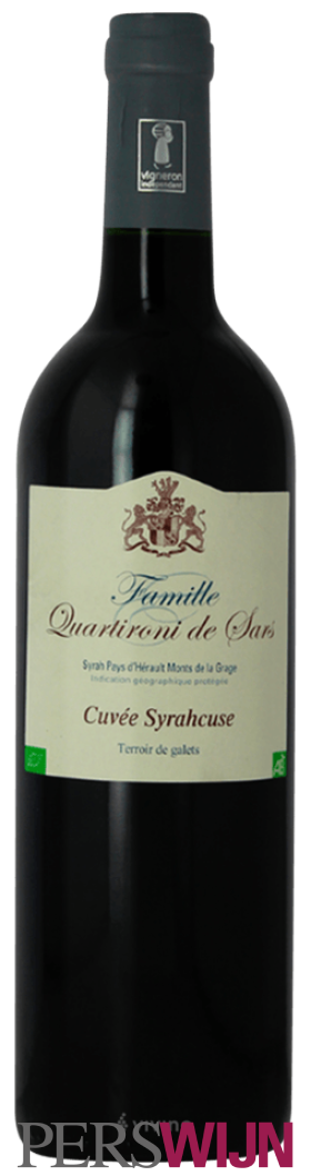 Domaine des Pradels Quartironi Cuvée Mam’zelle Syrahcuse Syrah 2022 Vin de France