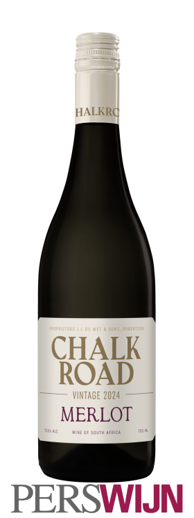 J.J. de Wet & Sons Chalk Road Merlot 2024 Western Cape Breede River Valley