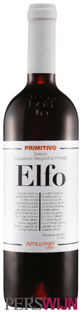 Apollonio Elfo Primitivo Salento 2024 Puglia