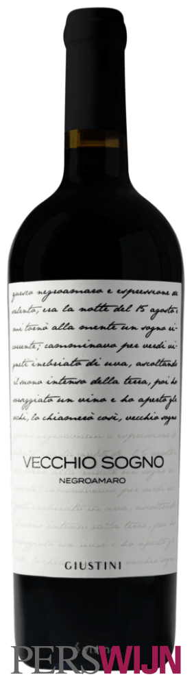 Tenuta Giustini Vecchio Sogno Negroamaro 2023 Puglia Salice Salentino