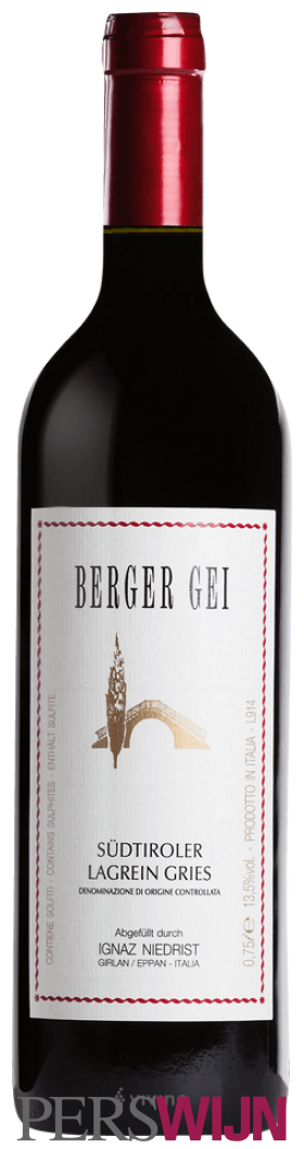 Ignaz Niedrist Berger Gei Südtiroler Lagrein Gries Riserva 2021 Trentino-Alto Adige Alto Adige – Südtirol
