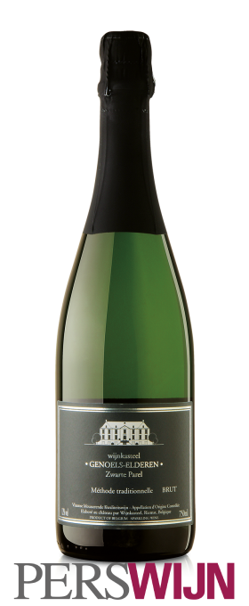 Wijnkasteel Genoels Elderen Zwarte Parel Brut 2023 Vlaamse mousserende kwaliteitswijn Brut