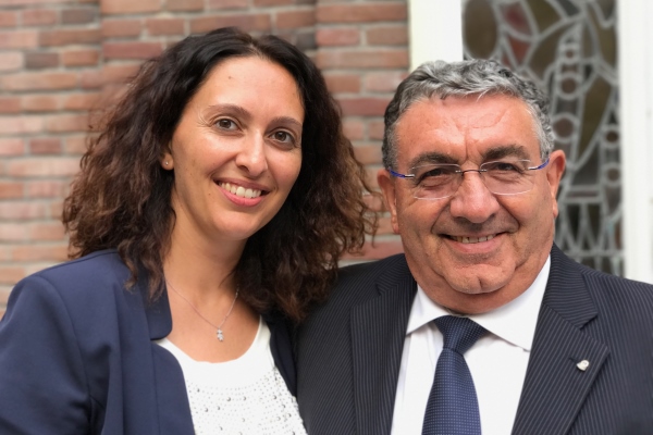 Dochter Emanuela en trotse vader Giovanni Negro