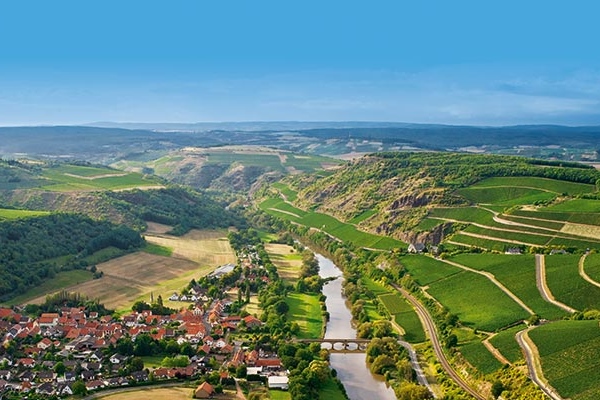 Het landschap van de Nahe